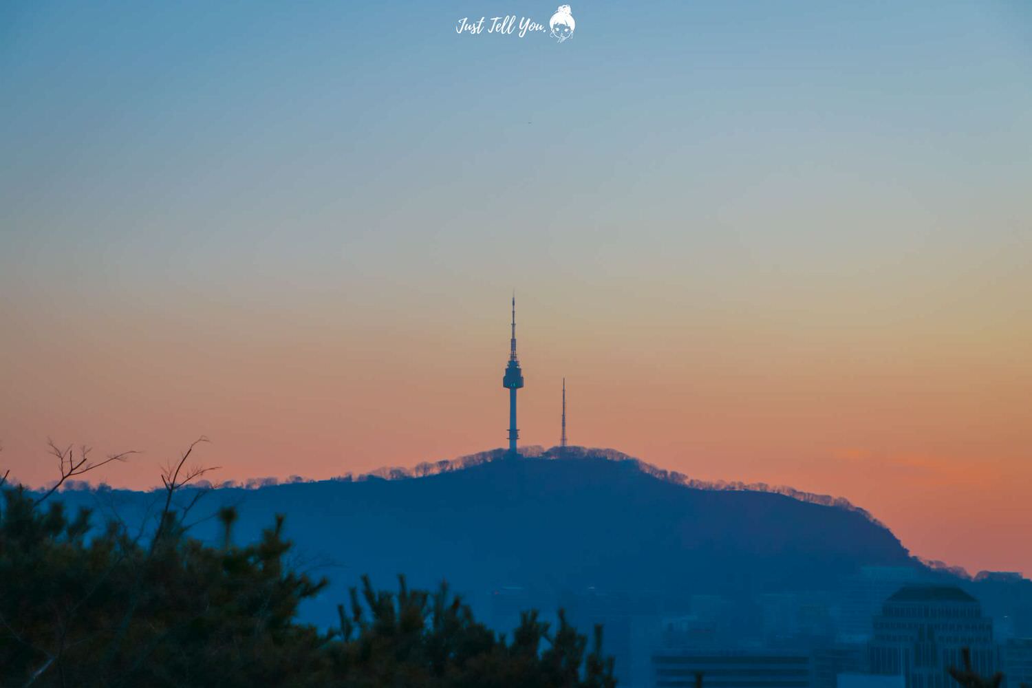 韓國首爾夜景駱山公園