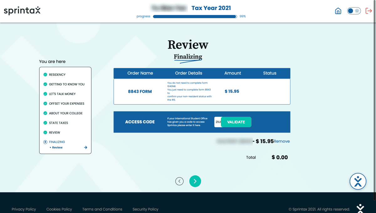 留學生沒賺錢也要在美國報稅？！用Sprintax填Form 8843超簡單