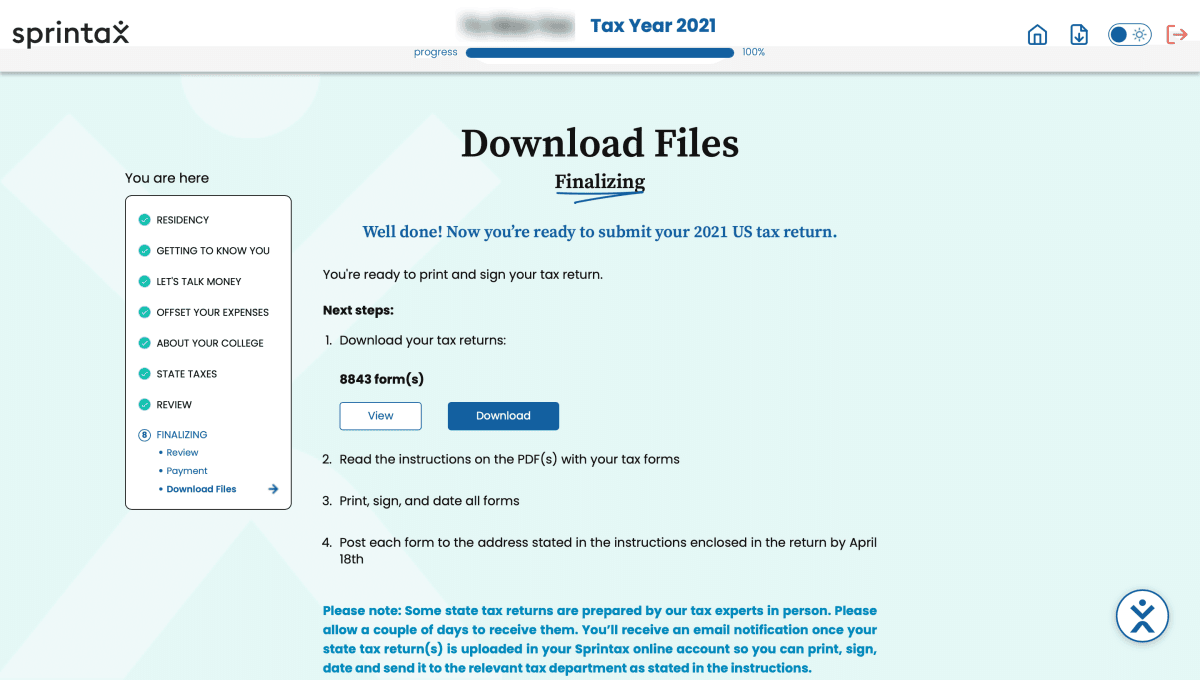 留學生沒賺錢也要在美國報稅？！用Sprintax填Form 8843超簡單